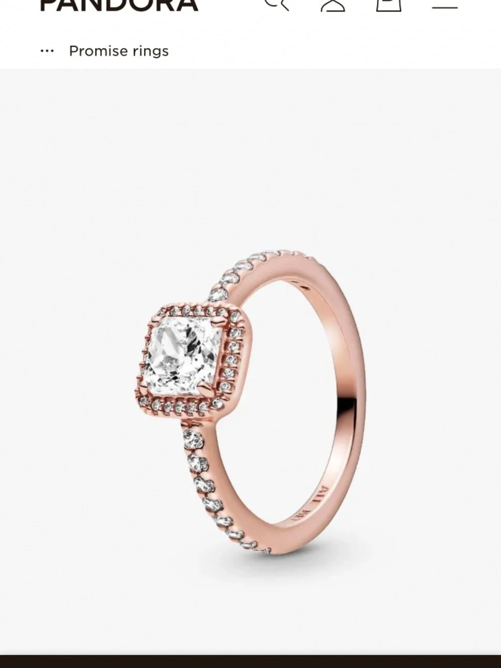 Pandora rose gold ring